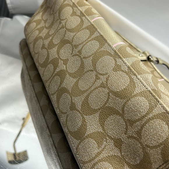 COACH Luxury Signature F19815 2WAY Bag and pouch.set of two - Picture 12 of 17